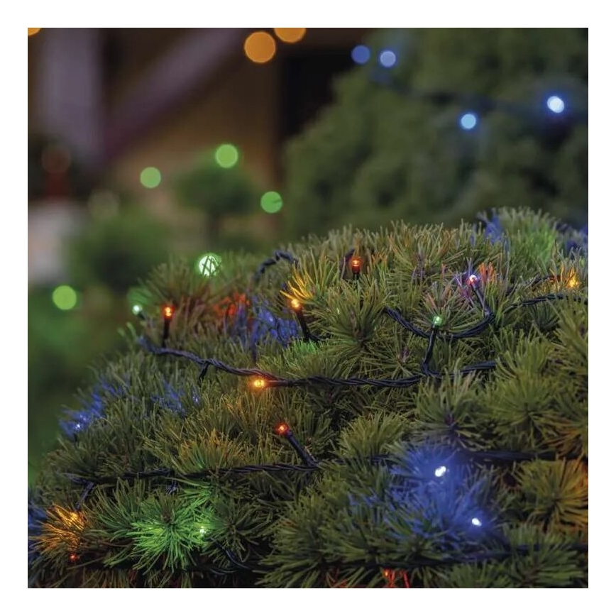Corrente exterior de Natal LED 100xLED/10m IP44 multicolor
