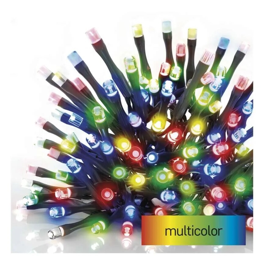 Corrente exterior de Natal LED 100xLED/10m IP44 multicolor