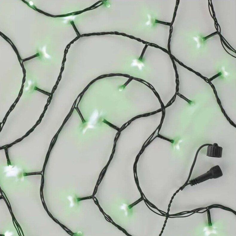 Corrente exterior de Natal LED 100xLED/10m IP44 verde