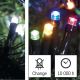Corrente exterior de Natal LED 100xLED/8 modos 15m IP44 branco frio/multicolor