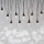 Corrente exterior de Natal LED 10xLED/9,5 m IP44 branco frio