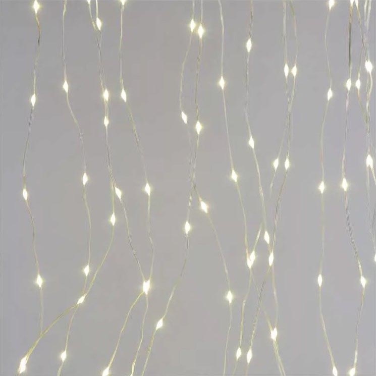 Corrente exterior de Natal LED 300xLED/8 funções 7,9 m IP44 branco quente