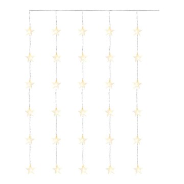 Corrente exterior de Natal LED 30xLED/3,9m IP44 estrelas