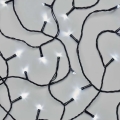 Corrente exterior de Natal LED 80xLED/3xAA 6,1m IP44 branco frio