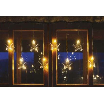 Corrente exterior de Natal LED 8xLED/5,84m IP44 estrelas