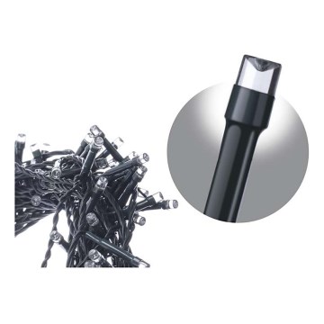 Corrente exterior de Natal LED CHAIN 180xLED/8 funções 8m IP44 branco frio