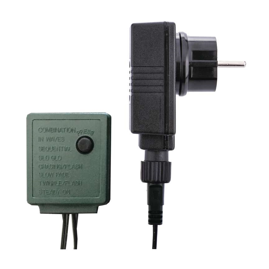 Corrente exterior de Natal LED CHAIN 180xLED/8 funções 8m IP44 branco frio