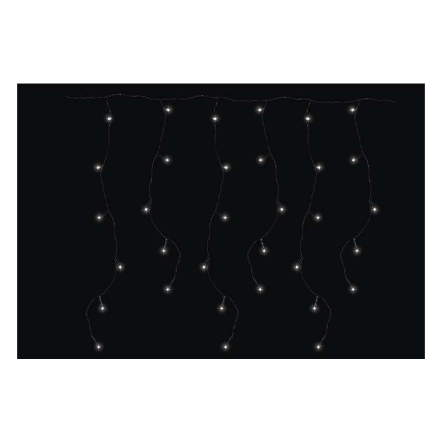 Corrente exterior de Natal LED CHAIN 180xLED/8 funções 8m IP44 branco frio