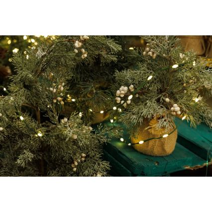 Corrente exterior de Natal LED LINE 700xLED/8 funções 40 m IP44 branco quente