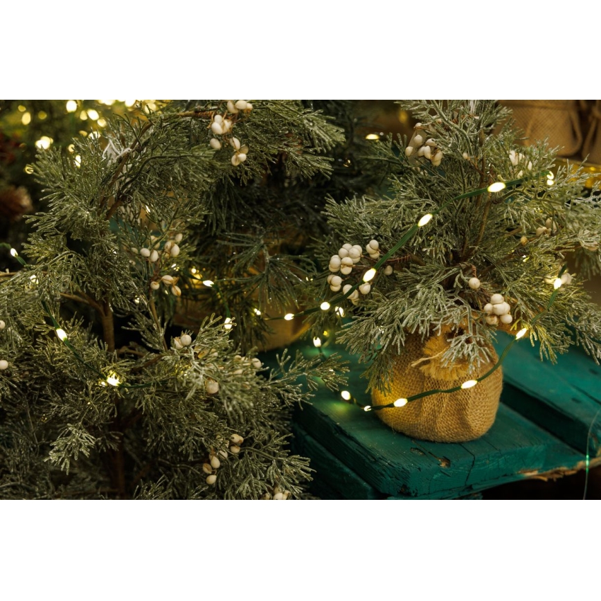 Corrente exterior de Natal LED LINE 700xLED/8 funções 40 m IP44 branco quente