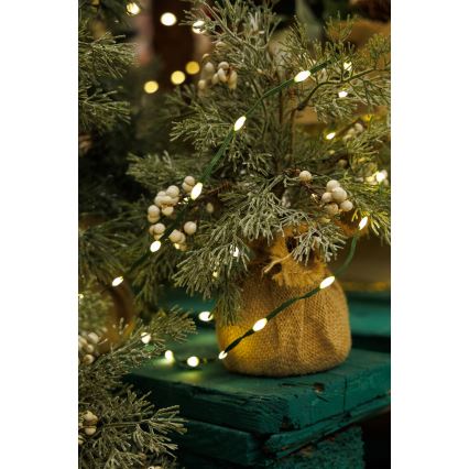 Corrente exterior de Natal LED LINE 700xLED/8 funções 40 m IP44 branco quente