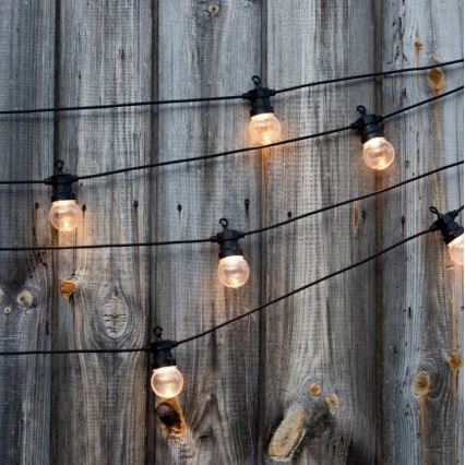 Corrente exterior LED STRING 5m 10xLED/0,4W/24/230V 3000K IP44