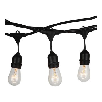 Corrente exterior STRING 5m 10xE27/40W/230V IP54