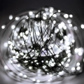Corrente LED para exterior 1500xLED/230V, 8 funções, 153 m, IP44, branco frio + comando à distância