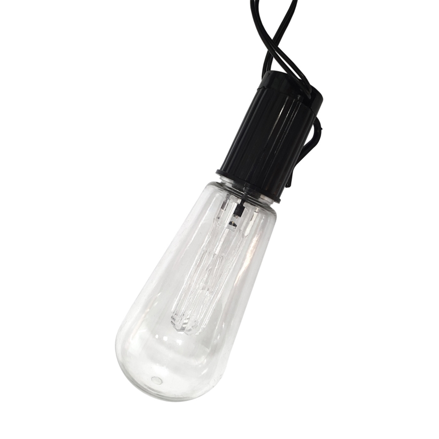 Corrente LED solar para exterior 10xLED/1,2V 300 mAh 2,2 m IP44