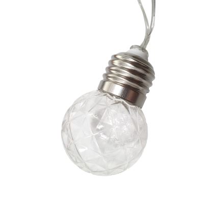 Corrente LED solar para exterior 10xLED/1,2V 300 mAh 2,2 m IP44