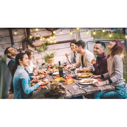 Corrente solar LED 6,9m 50xLED/1,2V