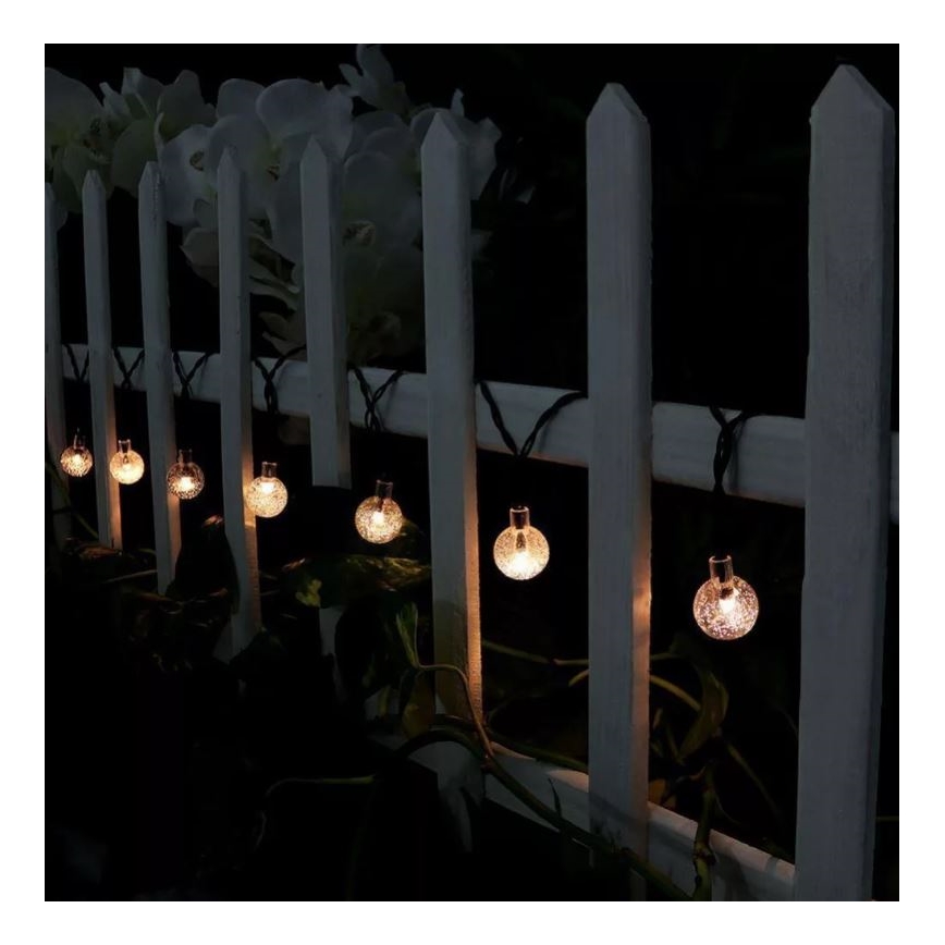 Corrente solar LED 6,9m 50xLED/1,2V