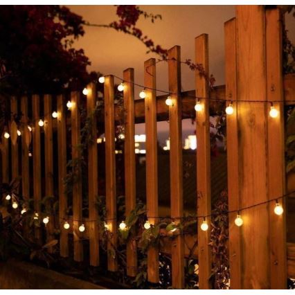 Corrente solar LED 6,9m 50xLED/1,2V