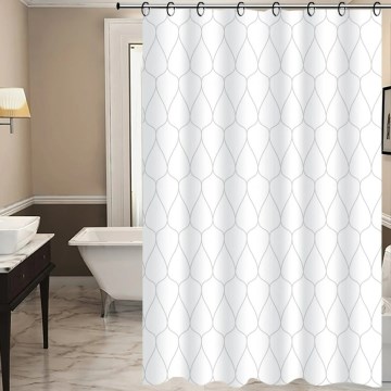 Cortina de chuveiro TORO EASY 178x199 cm branco/cinza