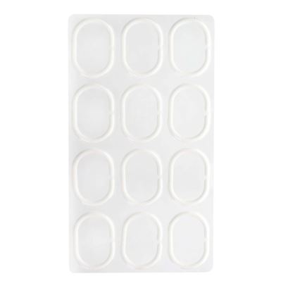 Cortina de chuveiro TORO EASY 178x199 cm branco/cinza