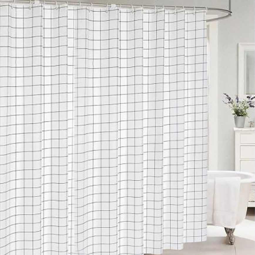 Cortina de chuveiro TORO EASY 178x199 cm branco/preto