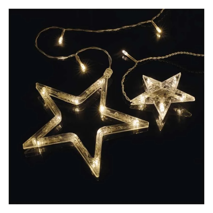 Cortina de Natal LED 115xLED/1,35W 6,85x1,05 m branco quente