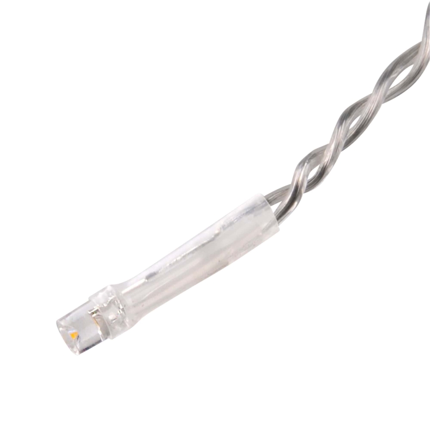 Cortina de Natal LED ESTELLA 47xLED/8 funções 3,5 m branco quente