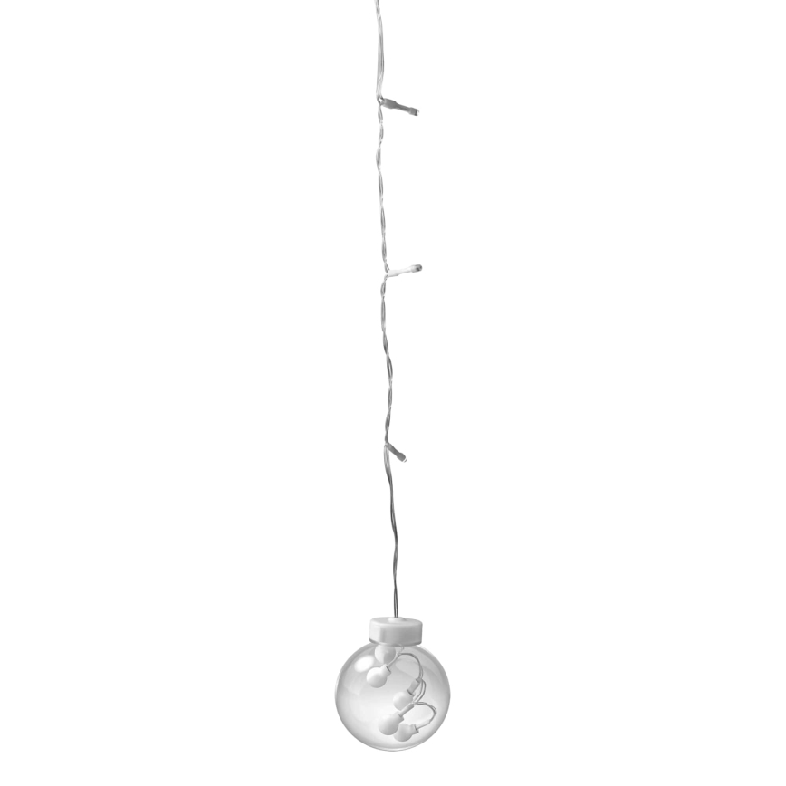 Cortina de Natal LED WISH BALLS 108 LEDs/8 funções 4,5 m branco quente