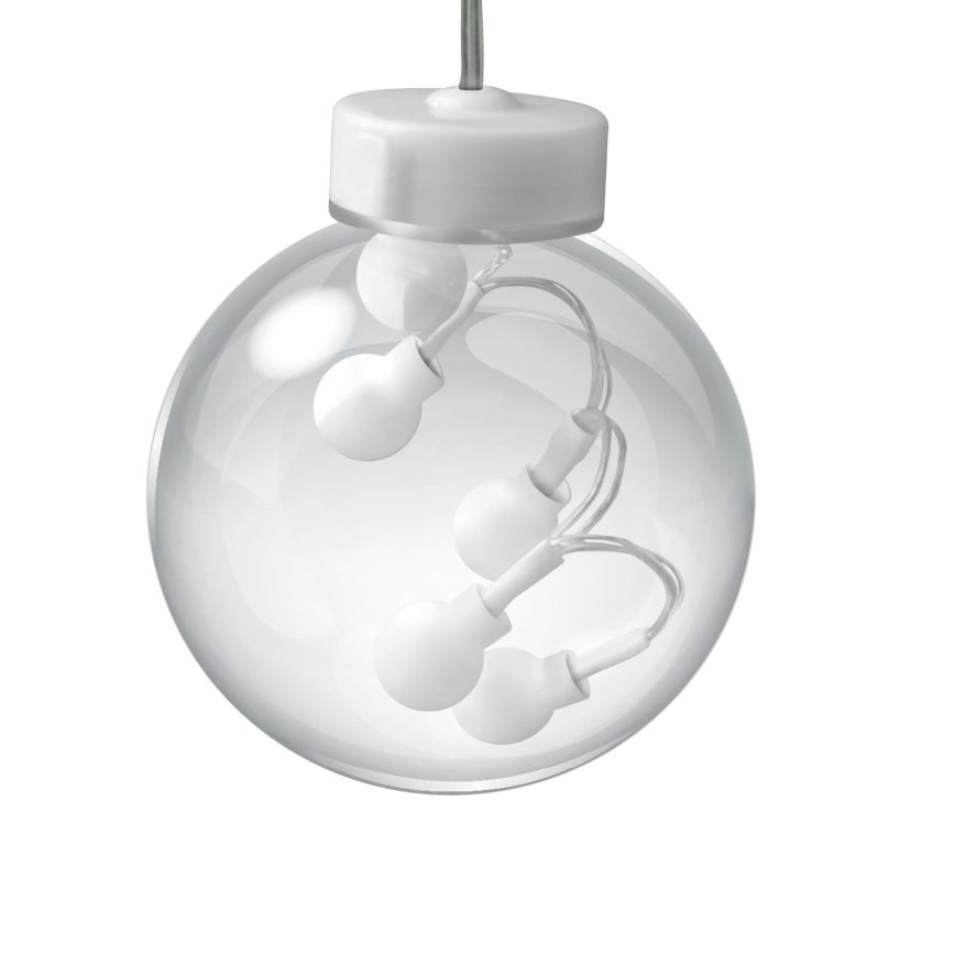 Cortina de Natal LED WISH BALLS 108 LEDs/8 funções 4,5 m branco quente