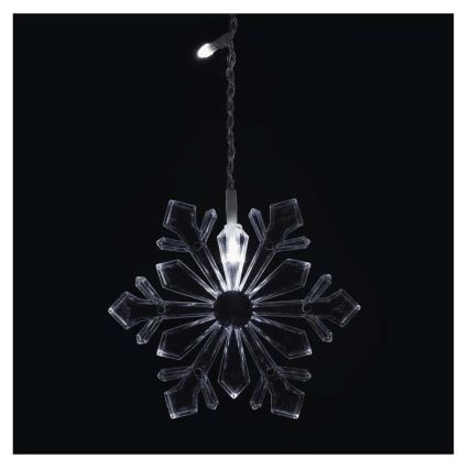 Cortina LED de Natal 60xLED/1,35W 635x50 cm branco frio