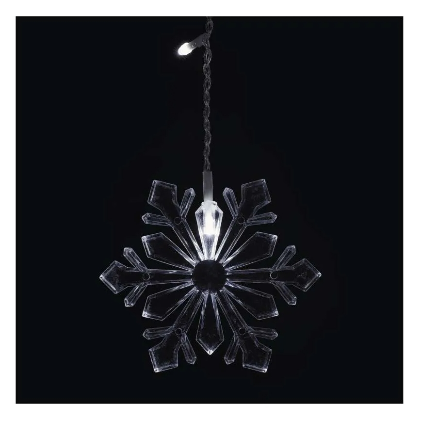 Cortina LED de Natal 60xLED/1,35W 635x50 cm branco frio