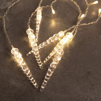 Cortina luminosa LED de Natal para exterior, 180 LEDs, 3,5 x 0,7 m, IP44, branco quente