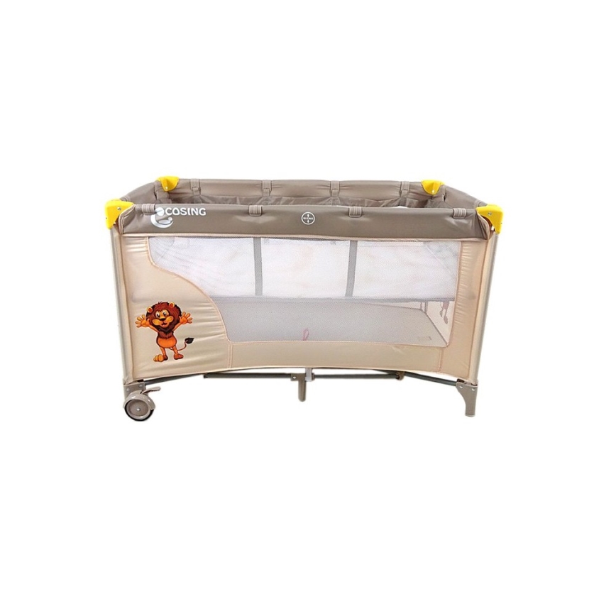COSING - Berço de viagem reclinável ADAM Lion Bege