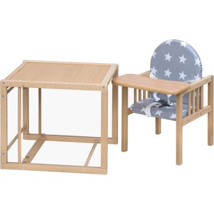 COSING - Cadeira infantil 2 em 1 para refeições Viktoria faia/cinza