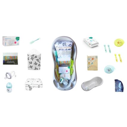 COSING - Kit inicial de 16 peças para recém-nascido, cinzento