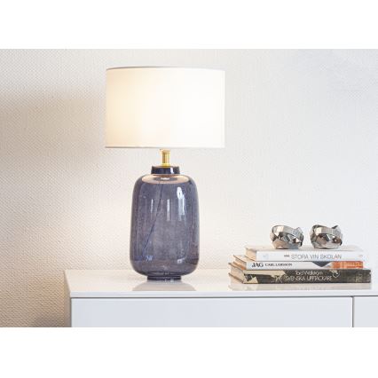 Cottex - Candeeiro de mesa BLAKE 1xE27/8W/230V azul