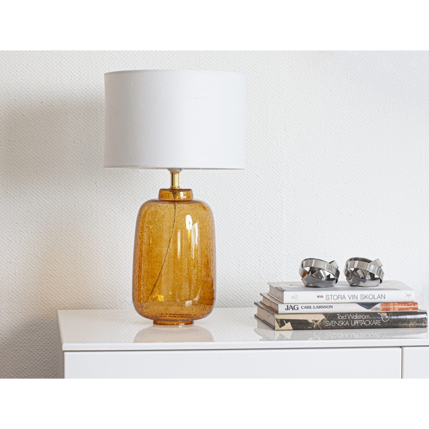 Cottex - Candeeiro de mesa BLAKE 1xE27/8W/230V castanho