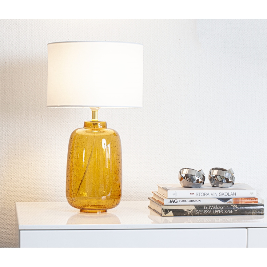 Cottex - Candeeiro de mesa BLAKE 1xE27/8W/230V castanho