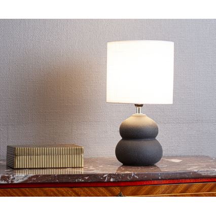 Cottex - Candeeiro de mesa LUCIE 1xE14/8W/230V cinzento