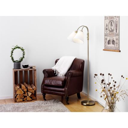 Cottex - Candeeiro de pé DUETT 2xE27/60W/230V