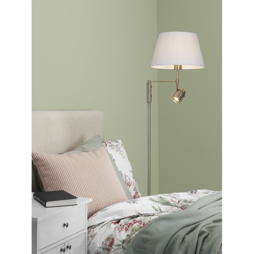 Cottex - Candeeiro de pé LIBRA 1xE27/60W/230V + GU10/40W