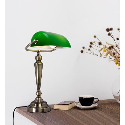 Cottex - Candeeiro de mesa THE BANKER 1xE27/60W/230V