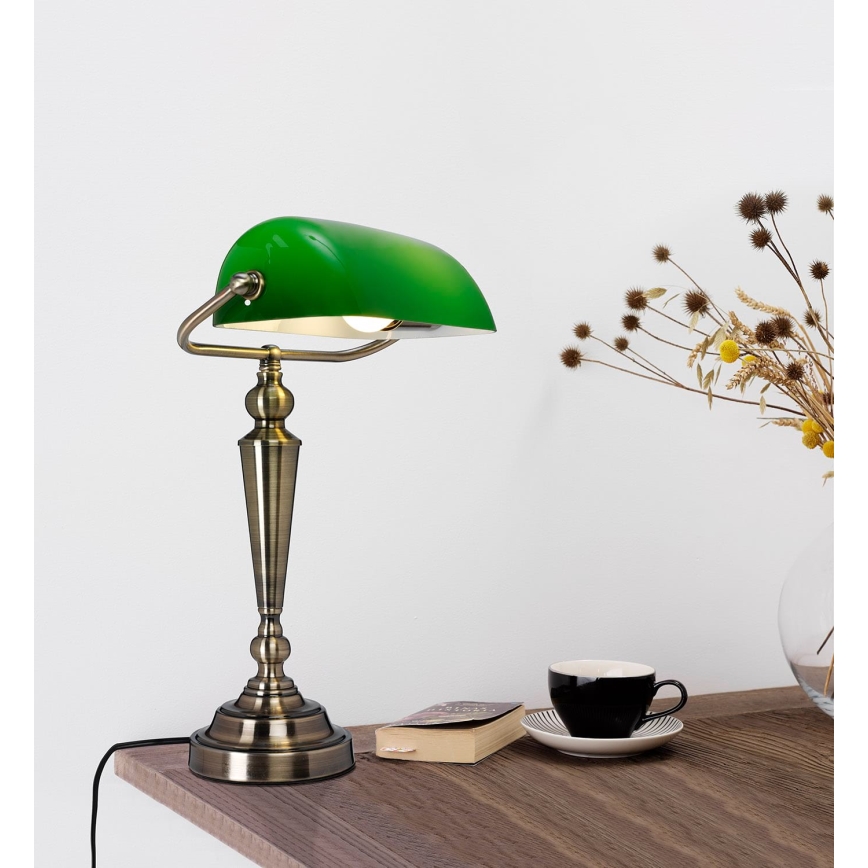 Cottex - Candeeiro de mesa THE BANKER 1xE27/60W/230V