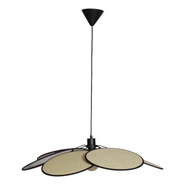 Cottex - Lustre suspenso por cabo WINF 1xE27/8W/230V bege/preto