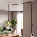 Cottex - Pendente com cabo para tomada NORA 1xE14/5W/230V verde
