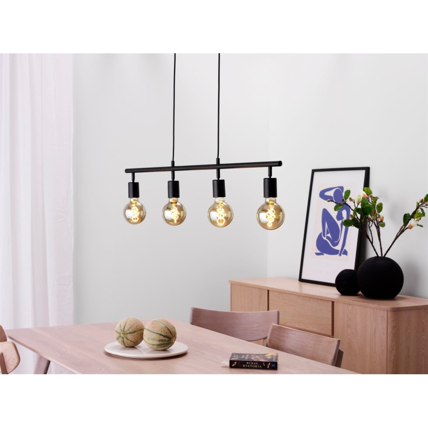 Cottex - Lustre suspenso em cabo ARC 4xE27/60W/230V