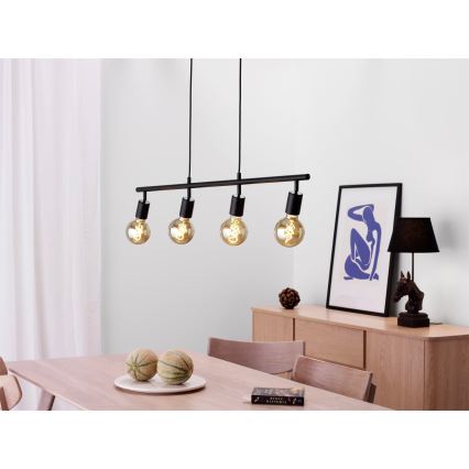 Cottex - Lustre suspenso em cabo ARC 4xE27/60W/230V