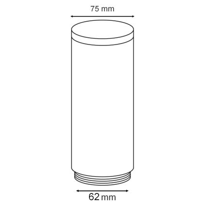 Difusor de substituição para candeeiro de exterior OSLO branco/antracite
