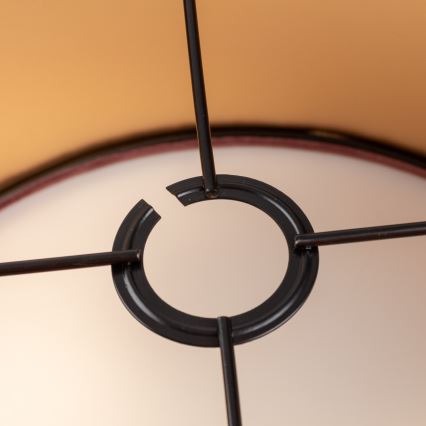 Cúpula de reposição para lustre ZWIS, diâmetro 38 cm, rosa/dourado